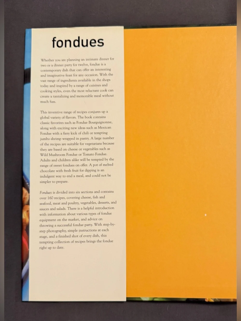 Hardcover cookbook Fondues: Over 160 Step-by-step Recipes. Stella Caldwell 2003